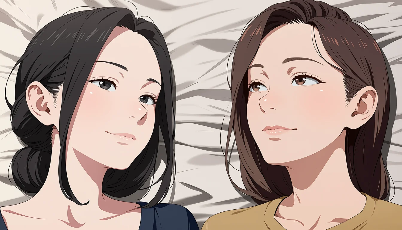 Original adult editorial illustration for 3D Lesbian Hentai