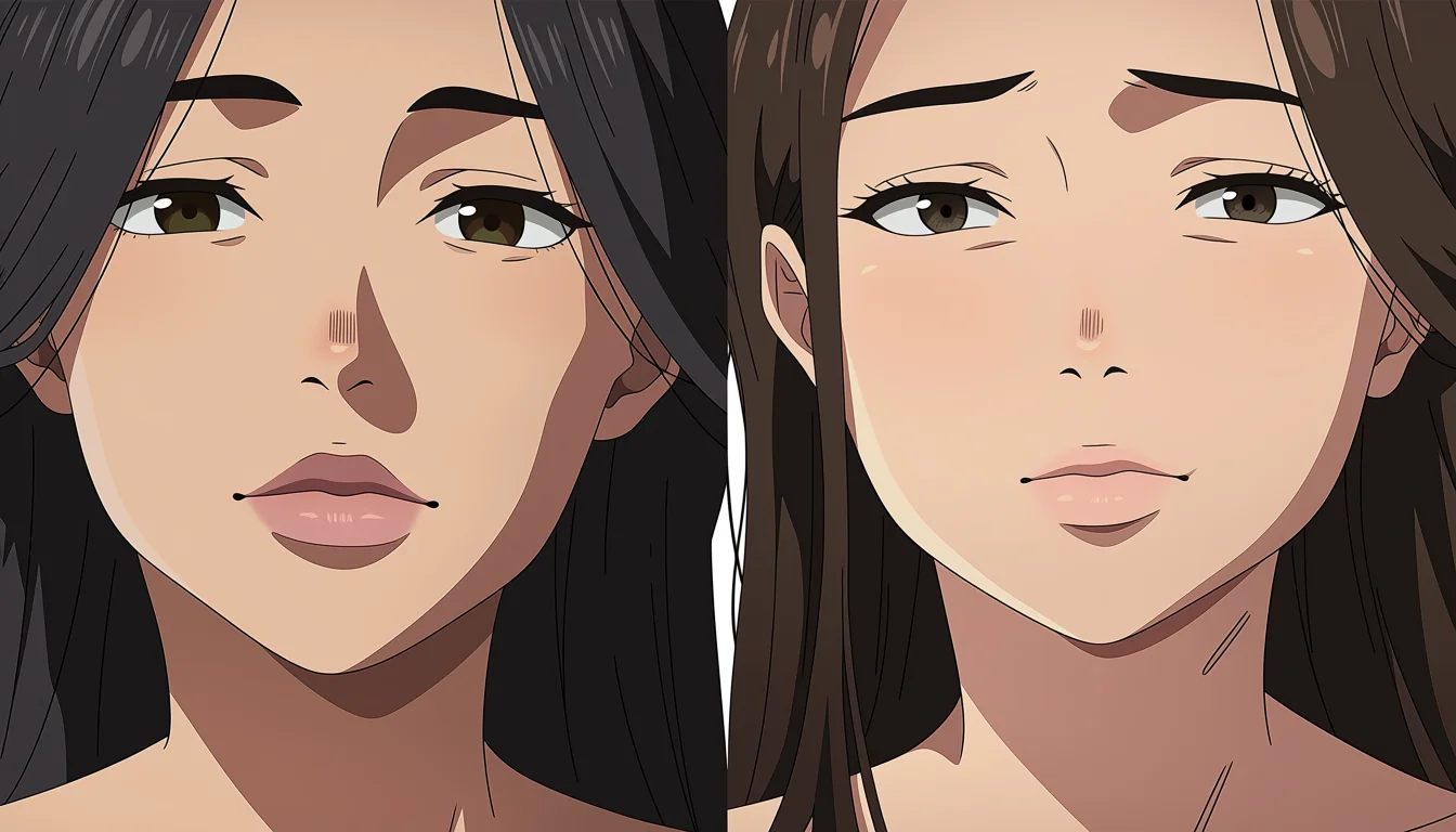 Original adult editorial illustration for 3D Yuri Hentai