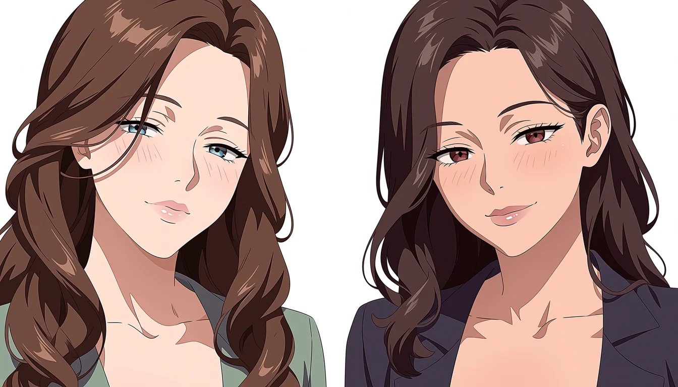 Original adult editorial illustration for 3D Yuri Porn