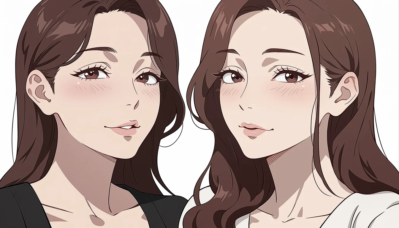 Original adult editorial illustration for 8Muses Lesbian