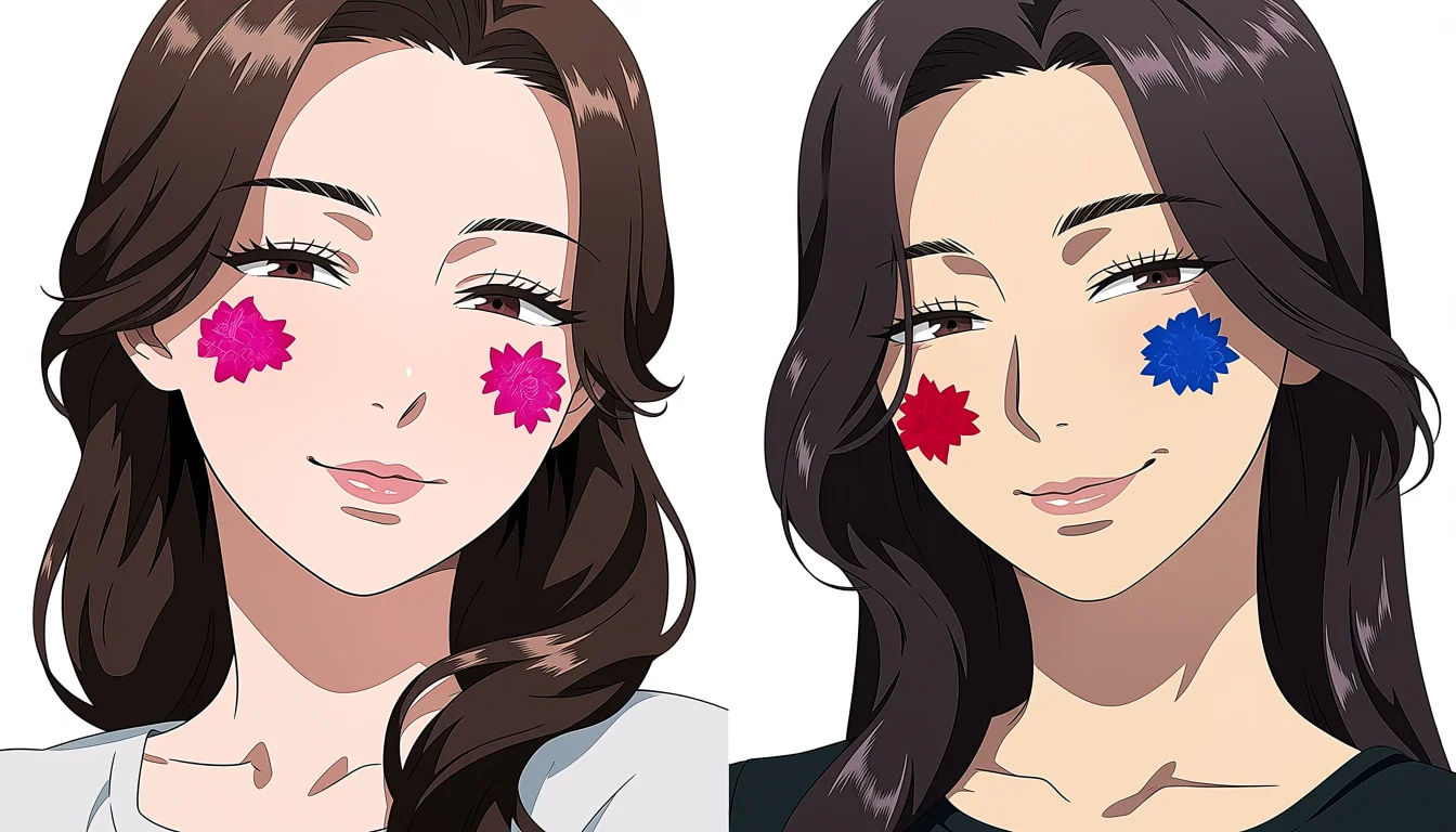Original adult editorial illustration for Anime 3D Lesbian