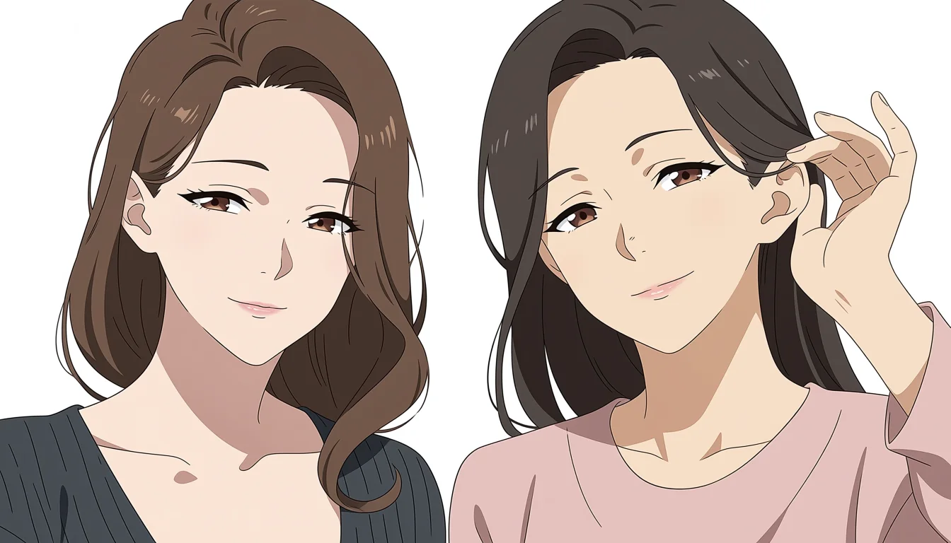 Original adult editorial illustration for Anime Hard Yuri