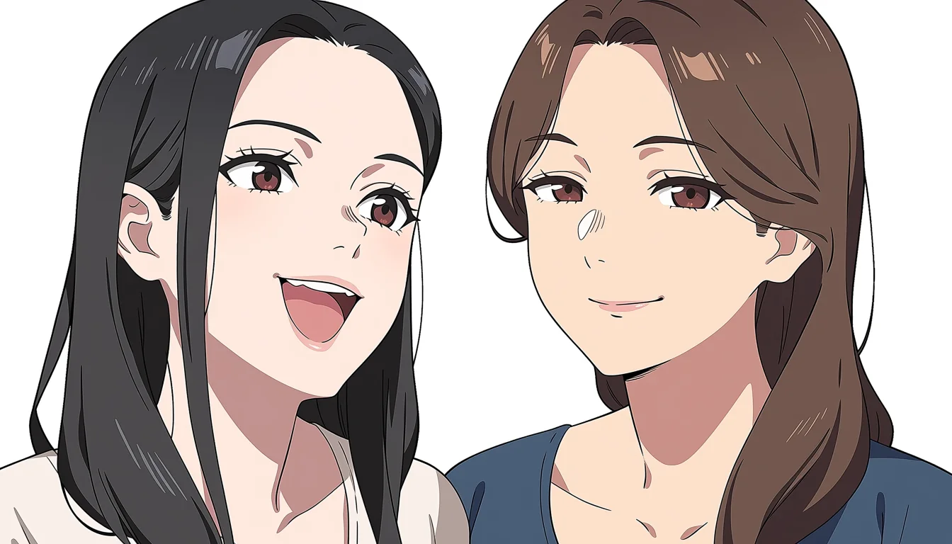 Original adult editorial illustration for Anime Lesbian Bondage