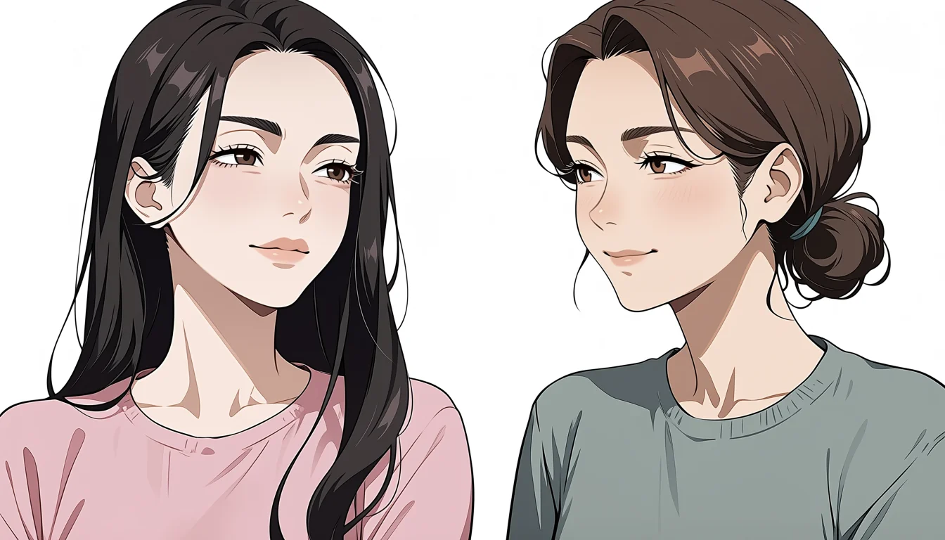 Original adult editorial illustration for Anime Lesbian Futa