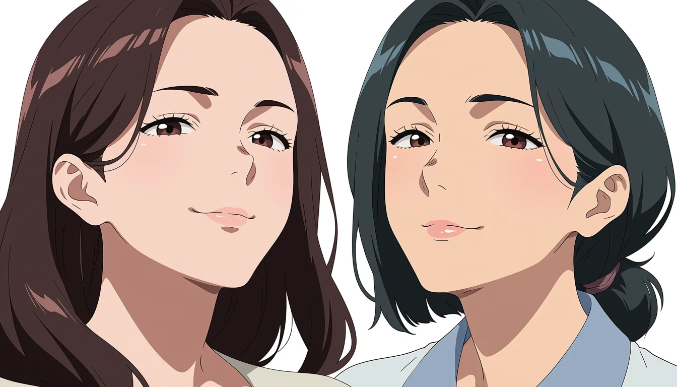 Original adult editorial illustration for Anime Lesbian Strapon