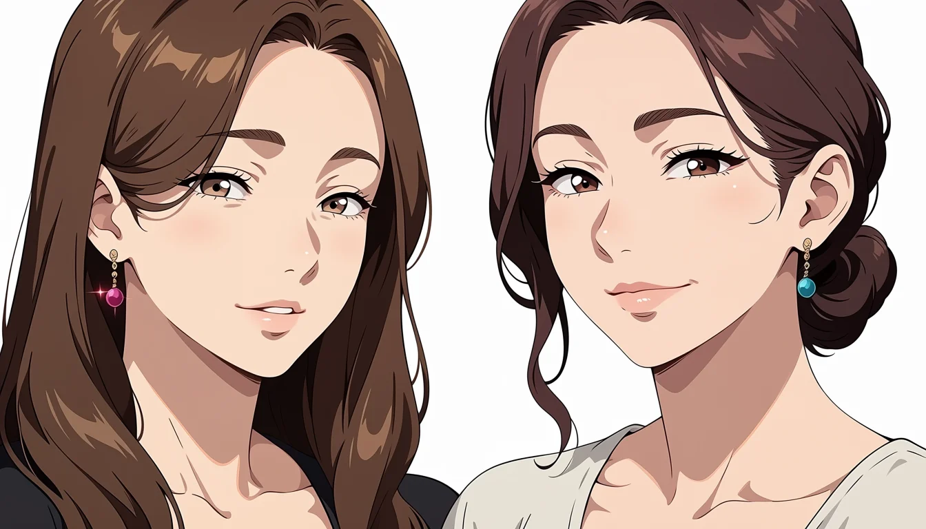 Original adult editorial illustration for Anime Lesbian Uncensored