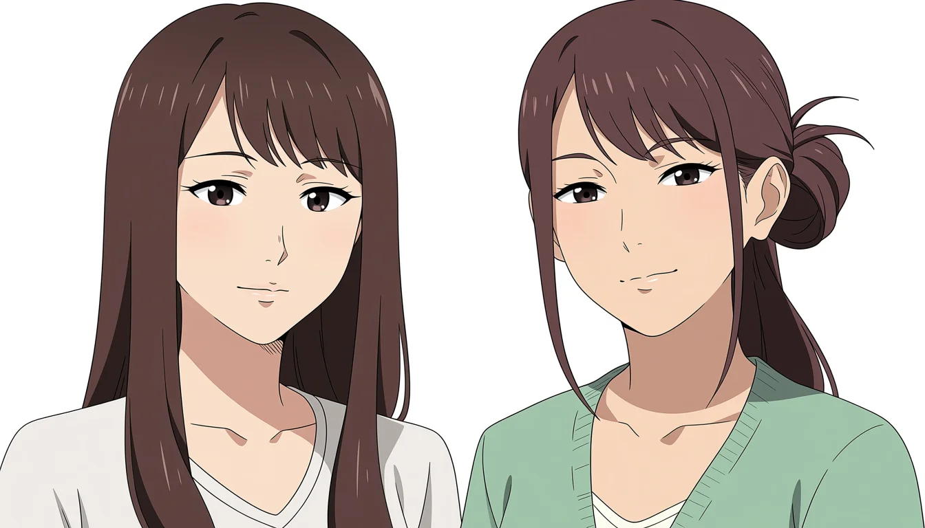 Original adult editorial illustration for Anime Yuri Hantai