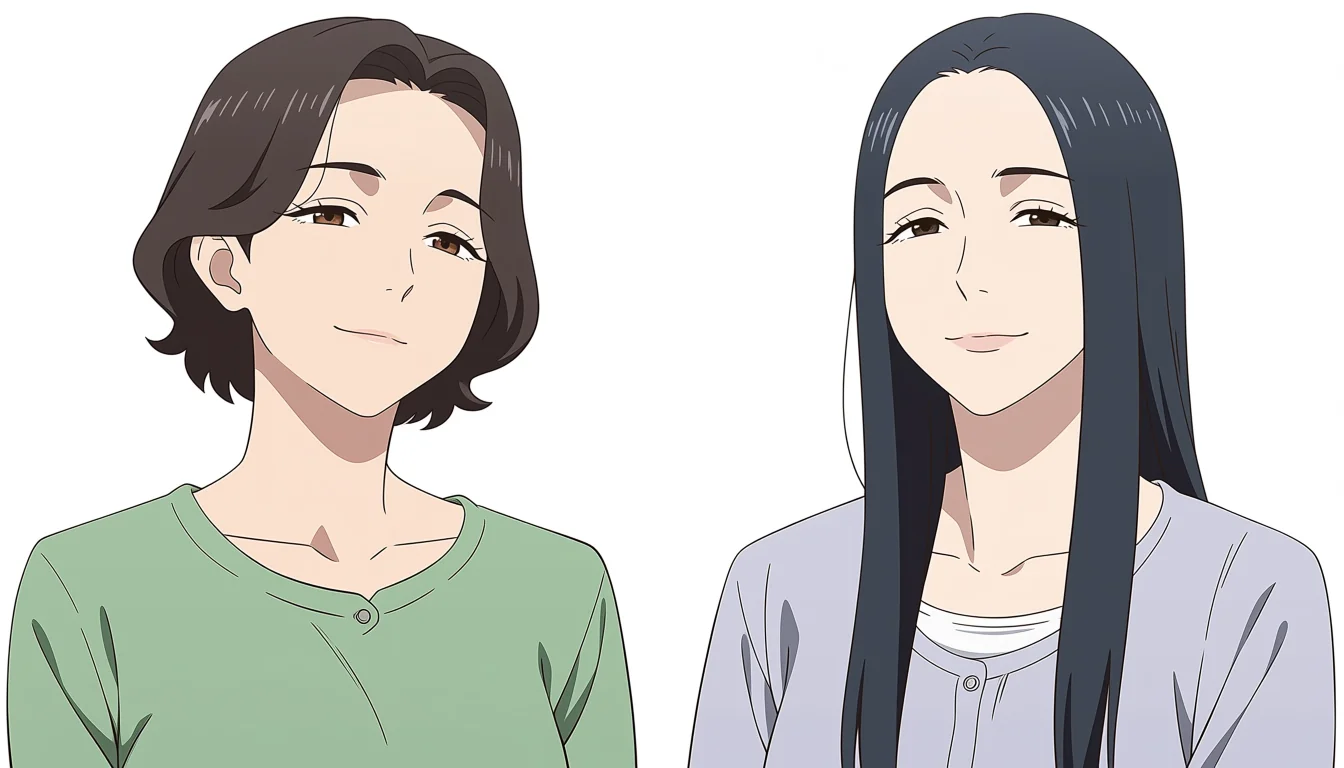 Original adult editorial illustration for Anime Yuri Henti