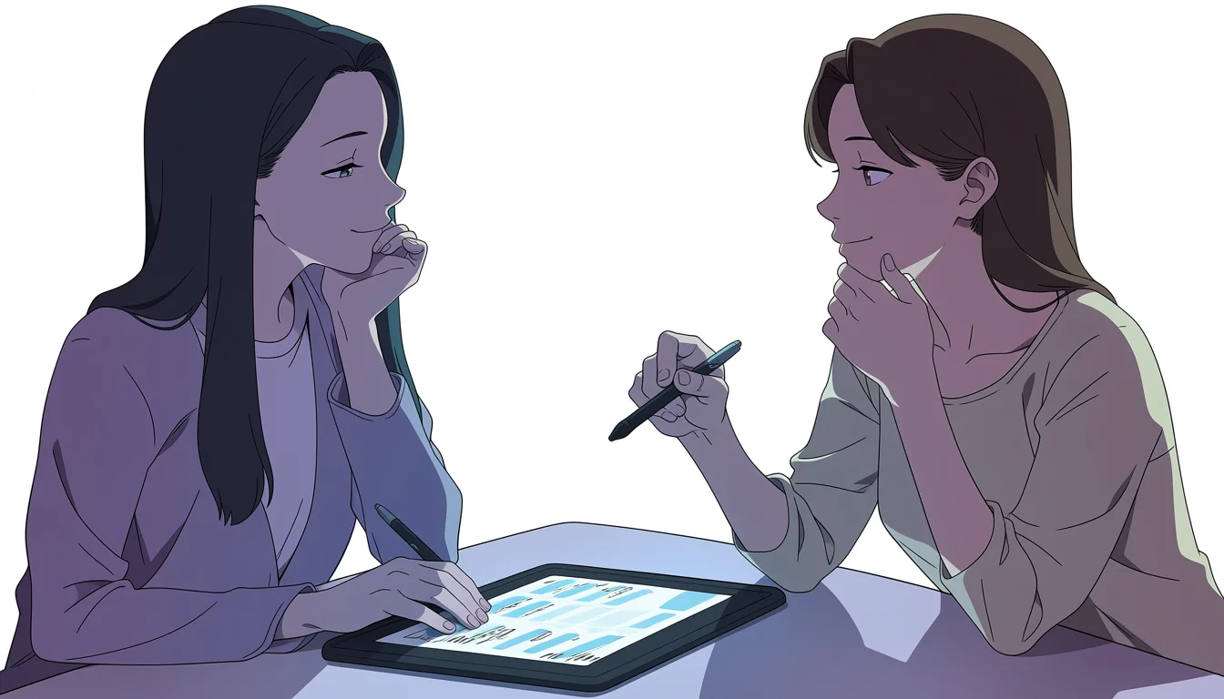 Editorial art for Anime Yuri Nude