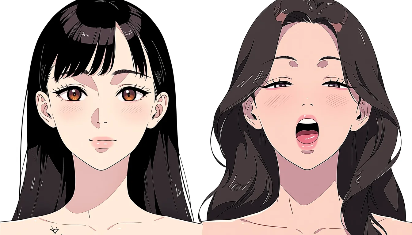 Original adult editorial illustration for Bdsm Yuri
