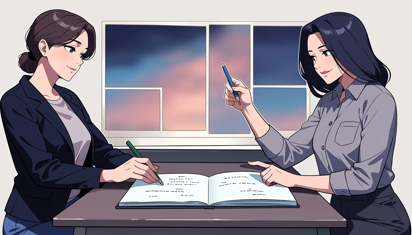 Editorial art for A craft guide to Comic Porn Lesbian