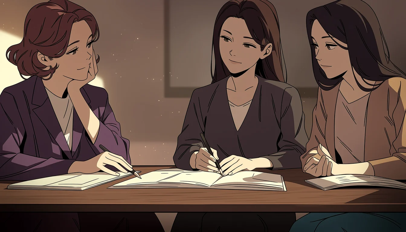 Editorial art for Doki Doki Yuri Nude: choose original adult characters