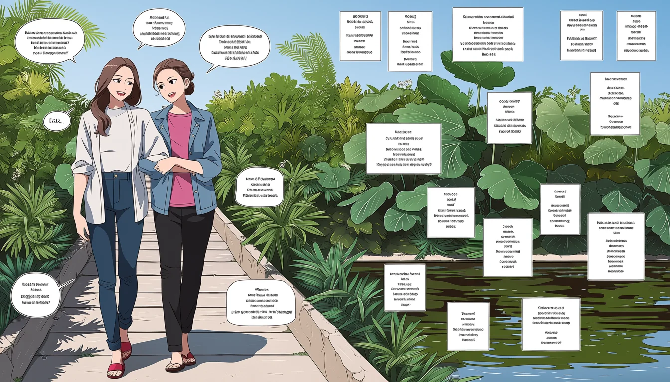 Original text-free editorial illustration for A craft guide to Doujinshi Yuri Hentai