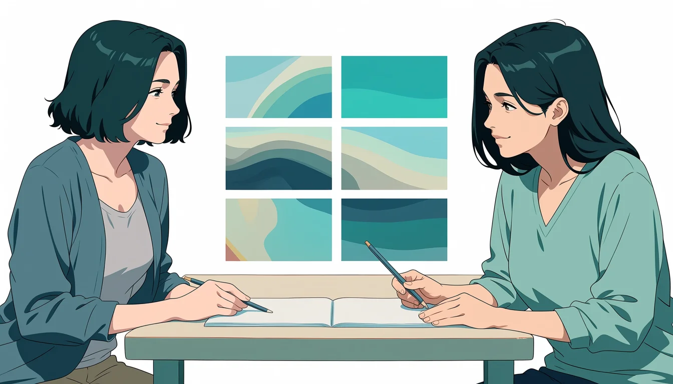 Editorial art for How to read Erotic Lesbian Anime as visual craft
