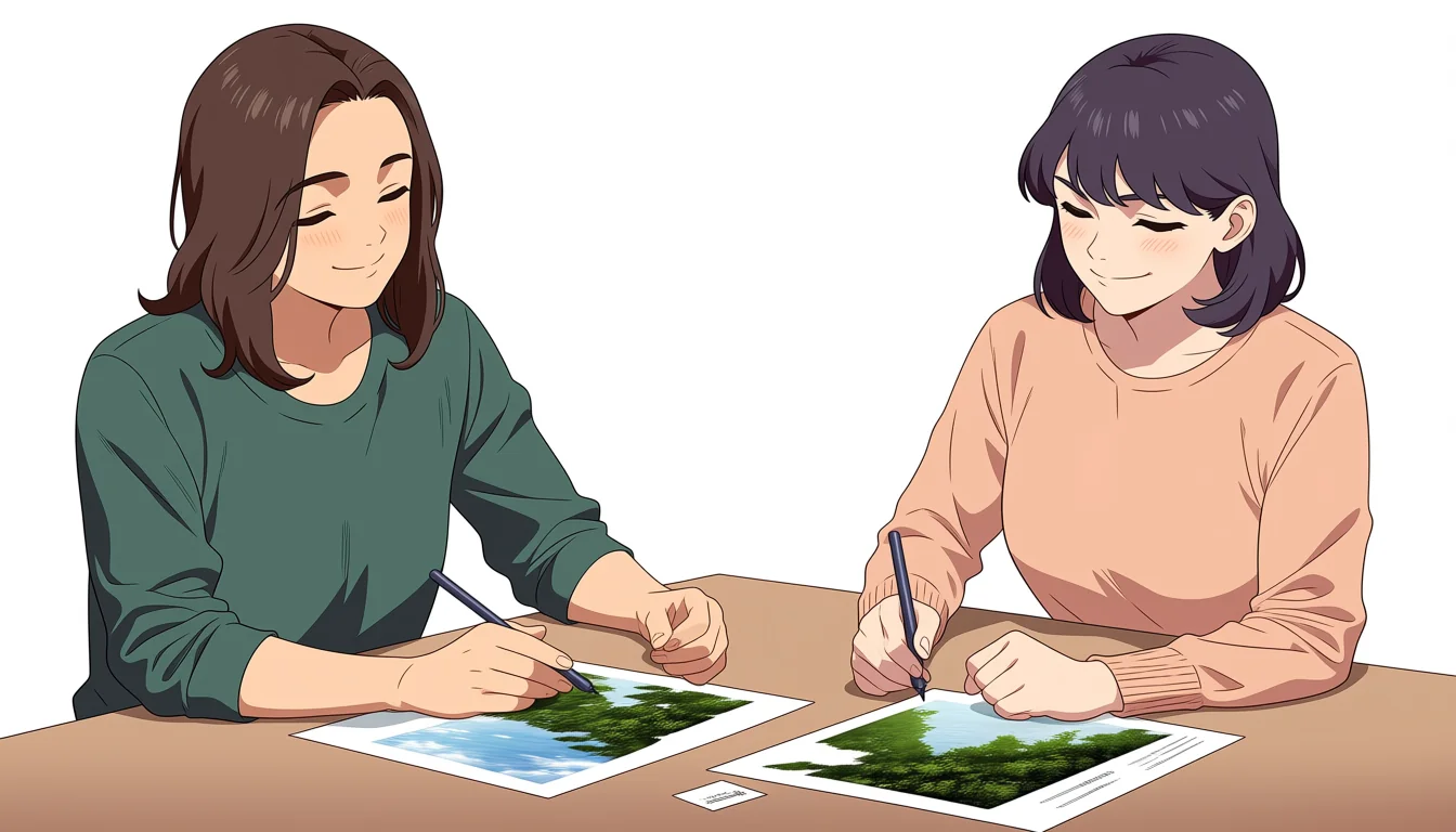 Editorial art for How to read Hentai Lesbian Scene as visual craft