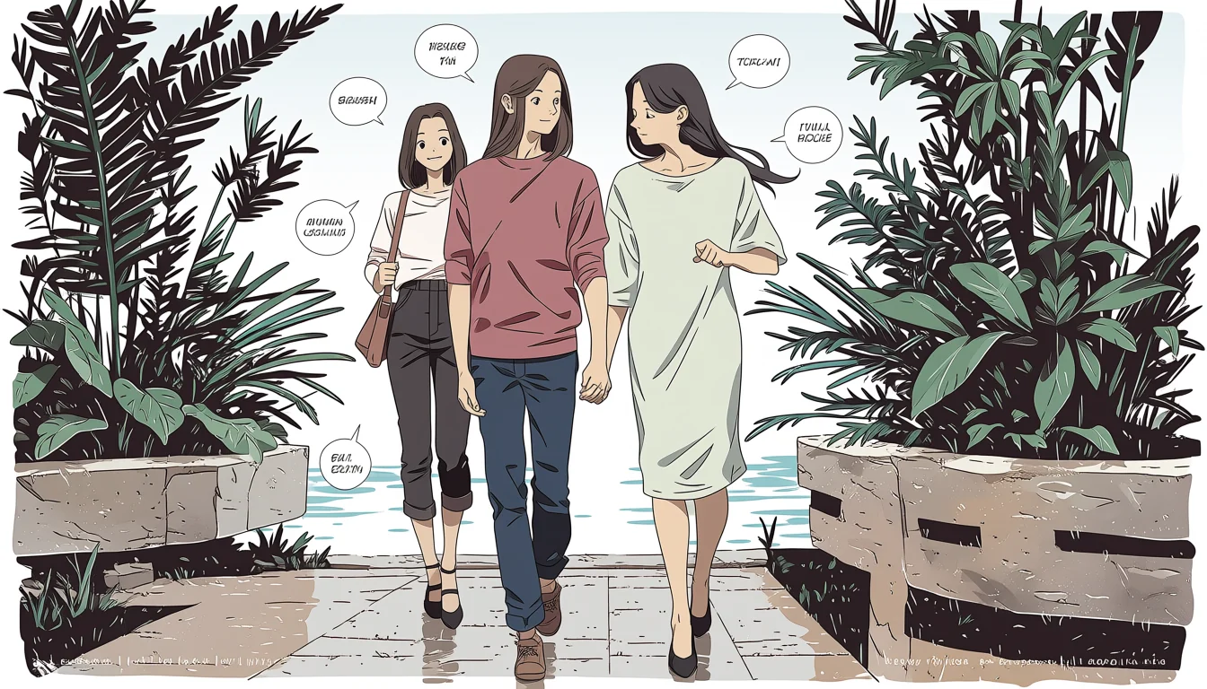 Original text-free editorial illustration for How to assess Hentai Lesbian Sex Video sources
