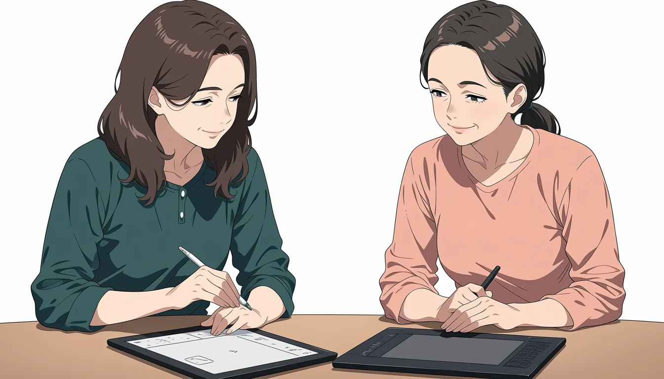 Editorial art for A craft guide to Hentai Manga Lesbian