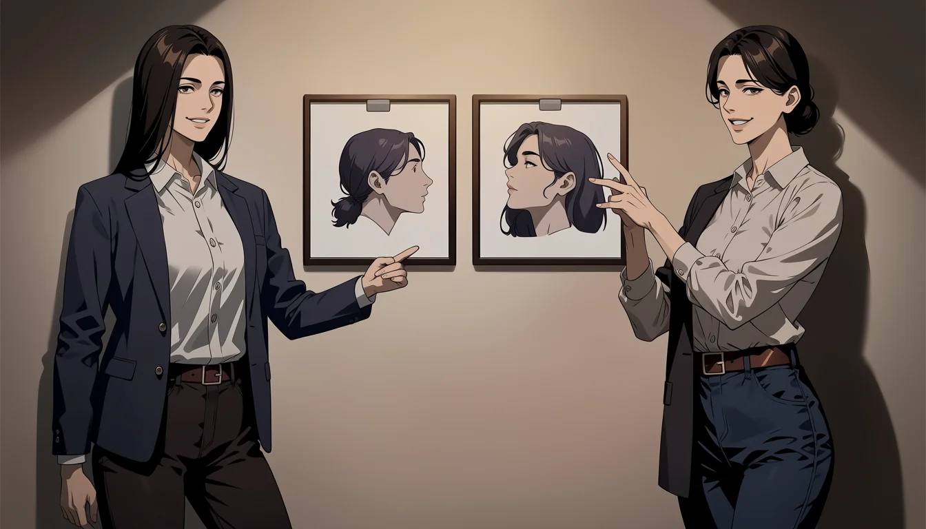 Editorial art for How to read Hot Anime Lesbians as visual craft