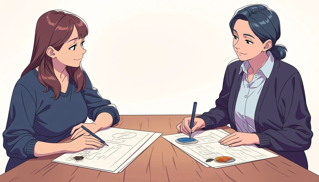 Editorial art for Hot Lesbian Anime Girls: the adult-safety boundary