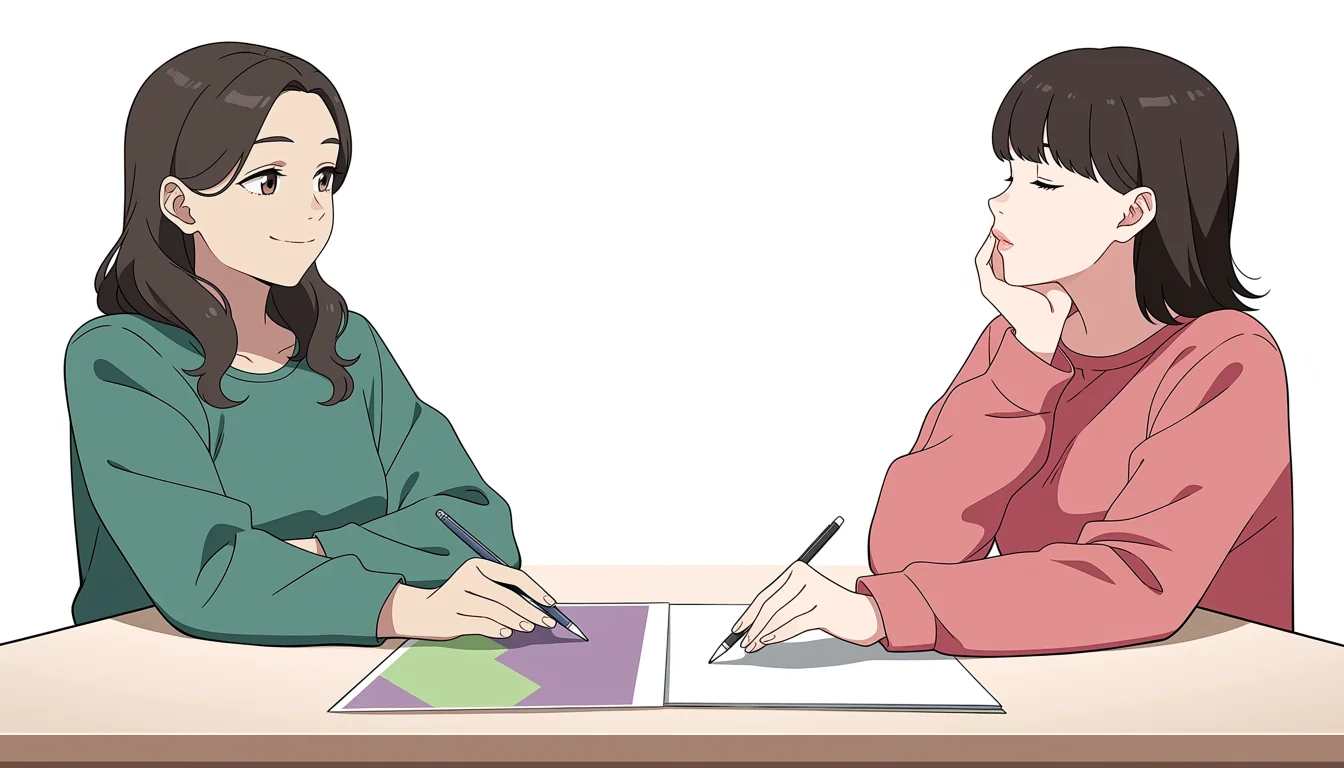 Editorial art for Kiss X Sis Lesbian Scene: the adult-safety boundary