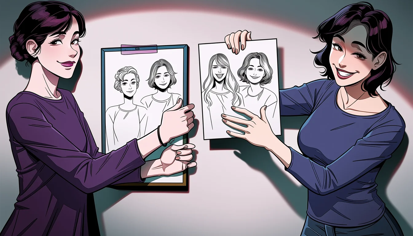 Editorial art for How to read Lesbian 3D Cartoon as visual craft