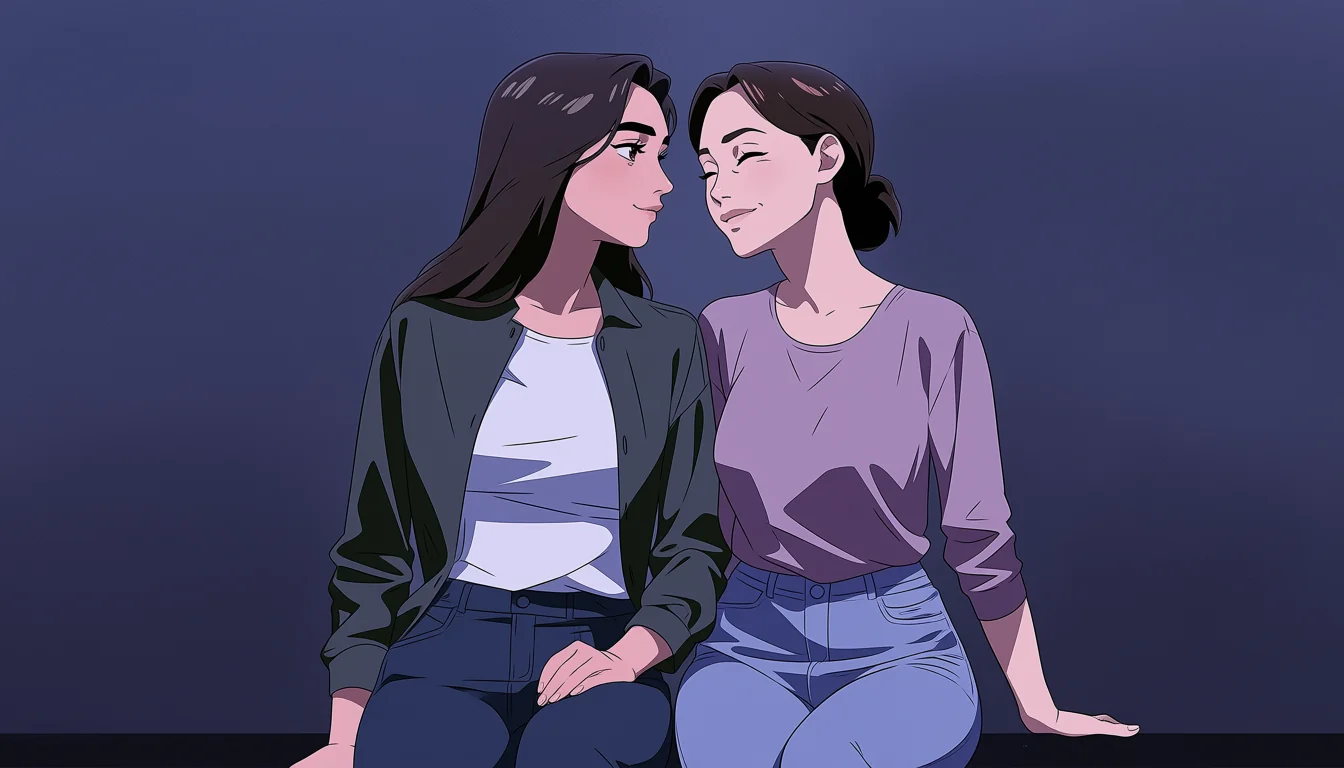 Editorial art for How to read Lesbian Anime 3D as visual craft
