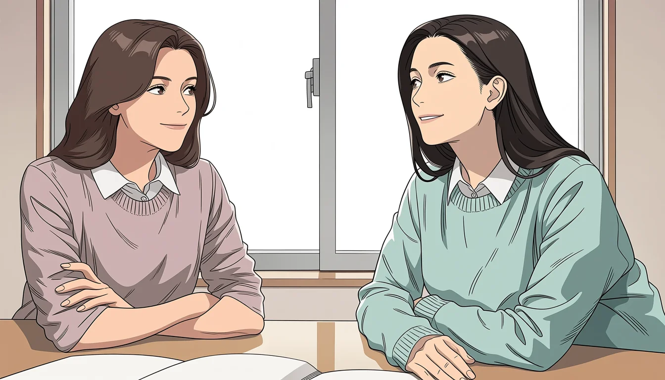 Editorial art for How to read Lesbian Anime Boobs as visual craft