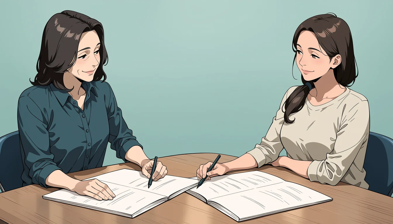 Editorial art for How to read Lesbian Anime Cartoon as visual craft