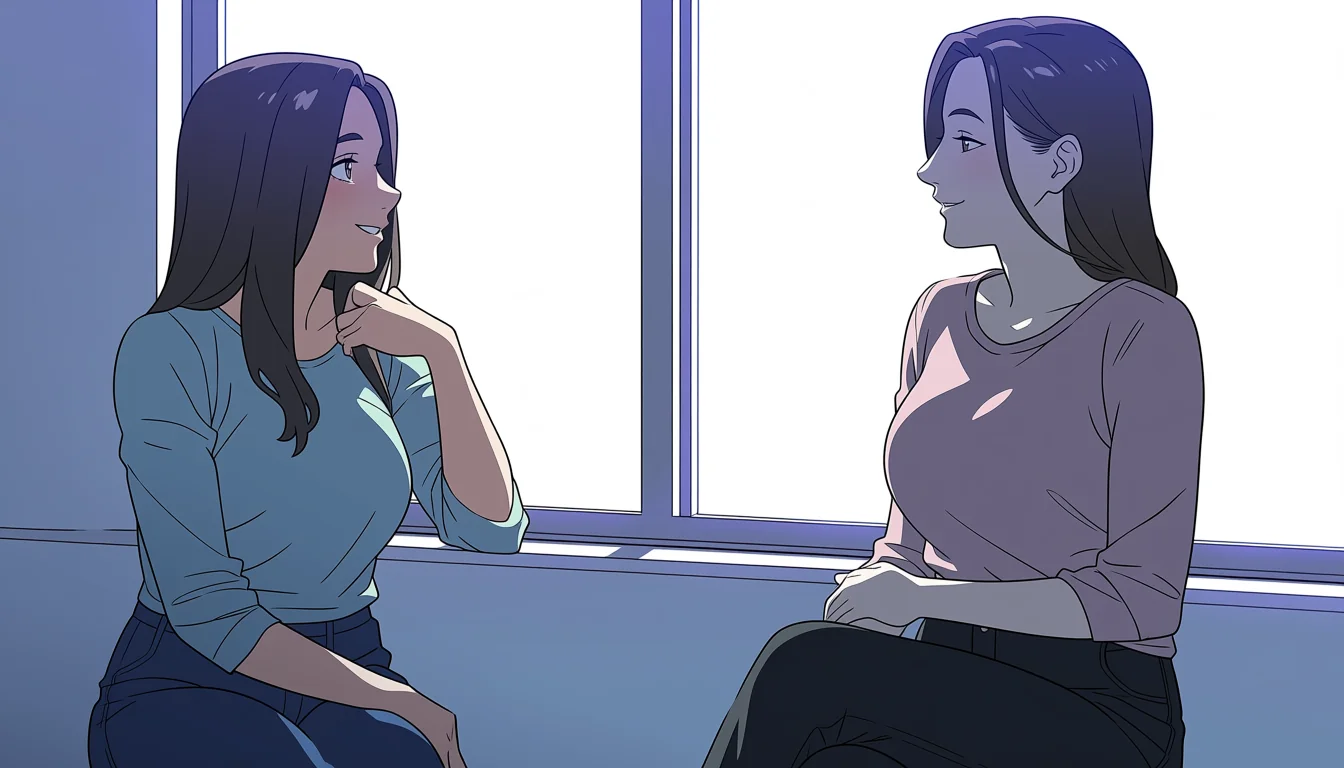 Editorial art for Lesbian Anime Girls Having Sex: the adult-safety boundary