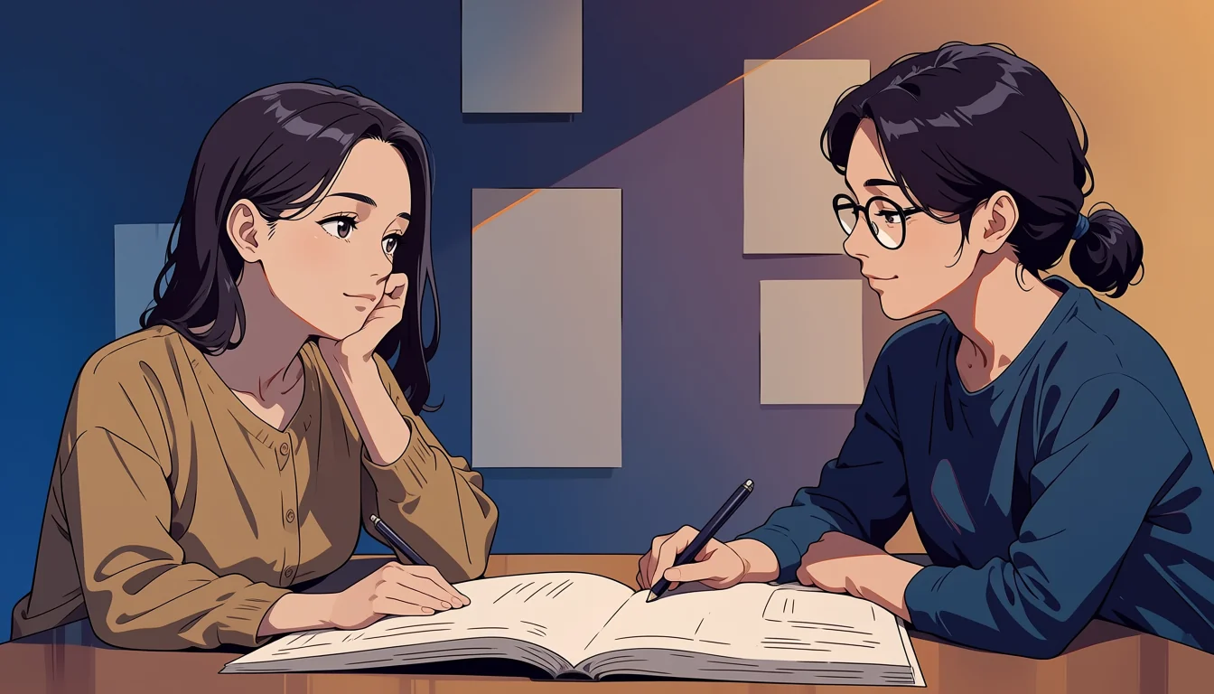 Editorial art for How to read Lesbian Anime Sex Scene as visual craft