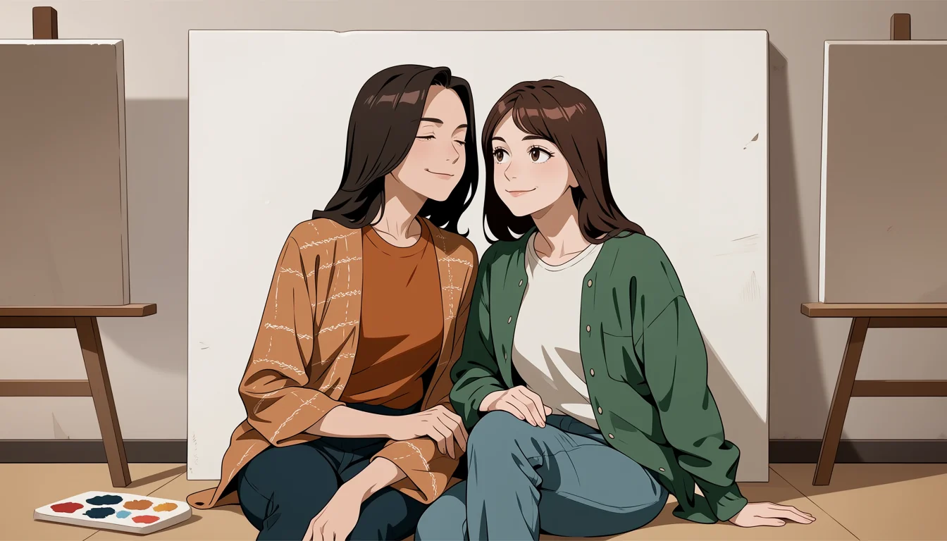 Editorial art for Lesbian Cartoon Girls: the adult-safety boundary