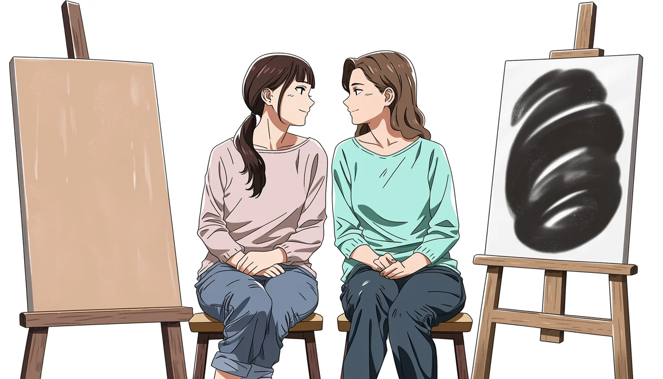Editorial art for A craft guide to Lesbian Harem Hentai