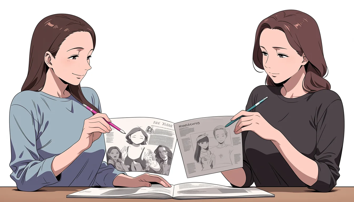 Editorial art for A craft guide to Lesbian Hentai Seduction