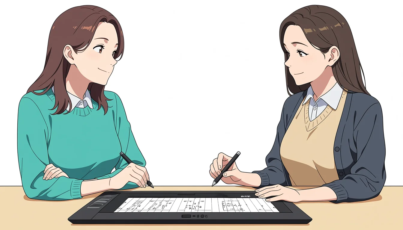 Editorial art for A craft guide to Lesbian Kiss Hentai
