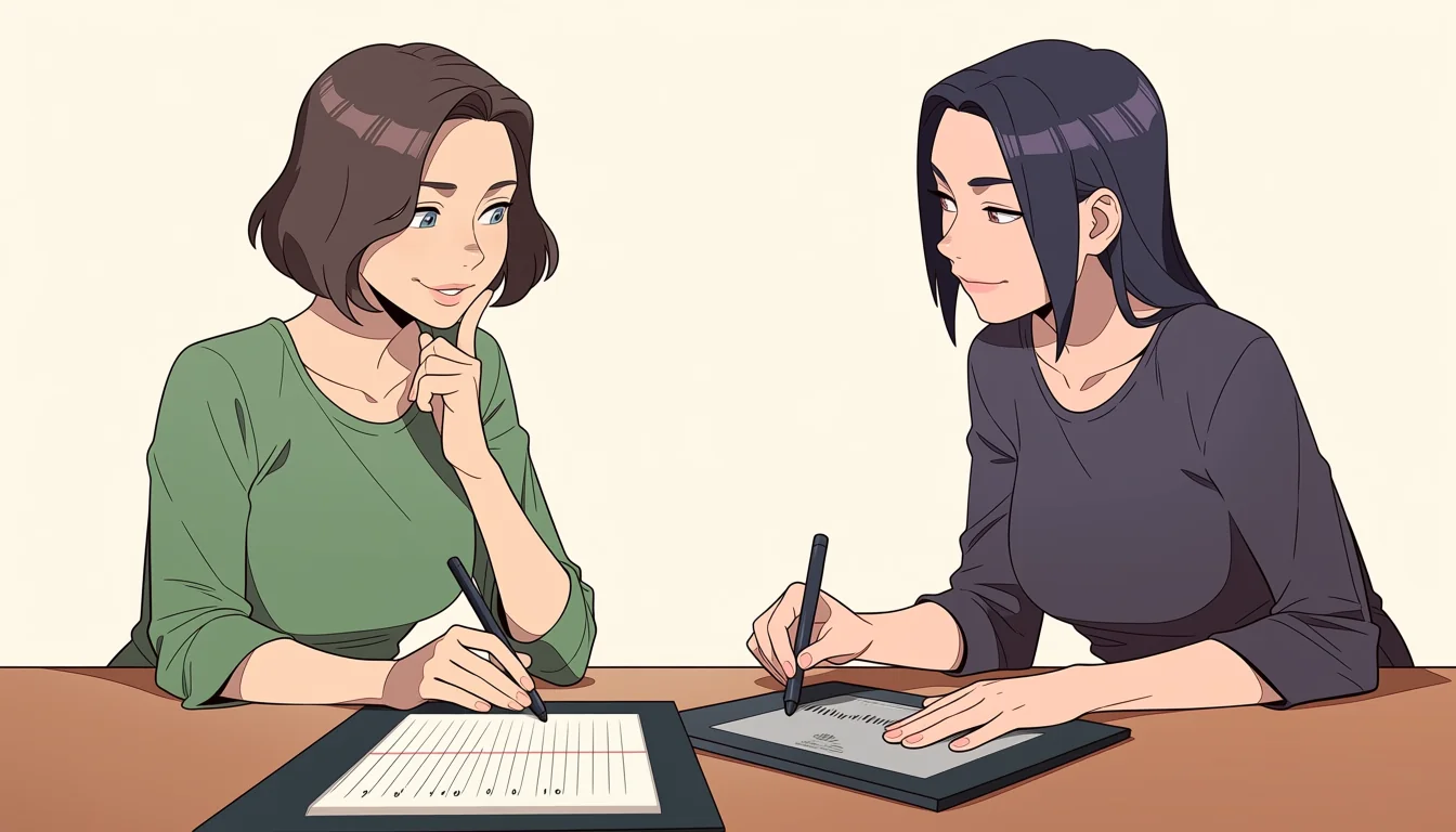 Editorial art for A craft guide to Lesbian Porncomic