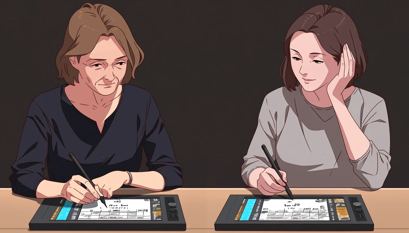 Editorial art for How to read Lesbian Sex In Cartoon as visual craft