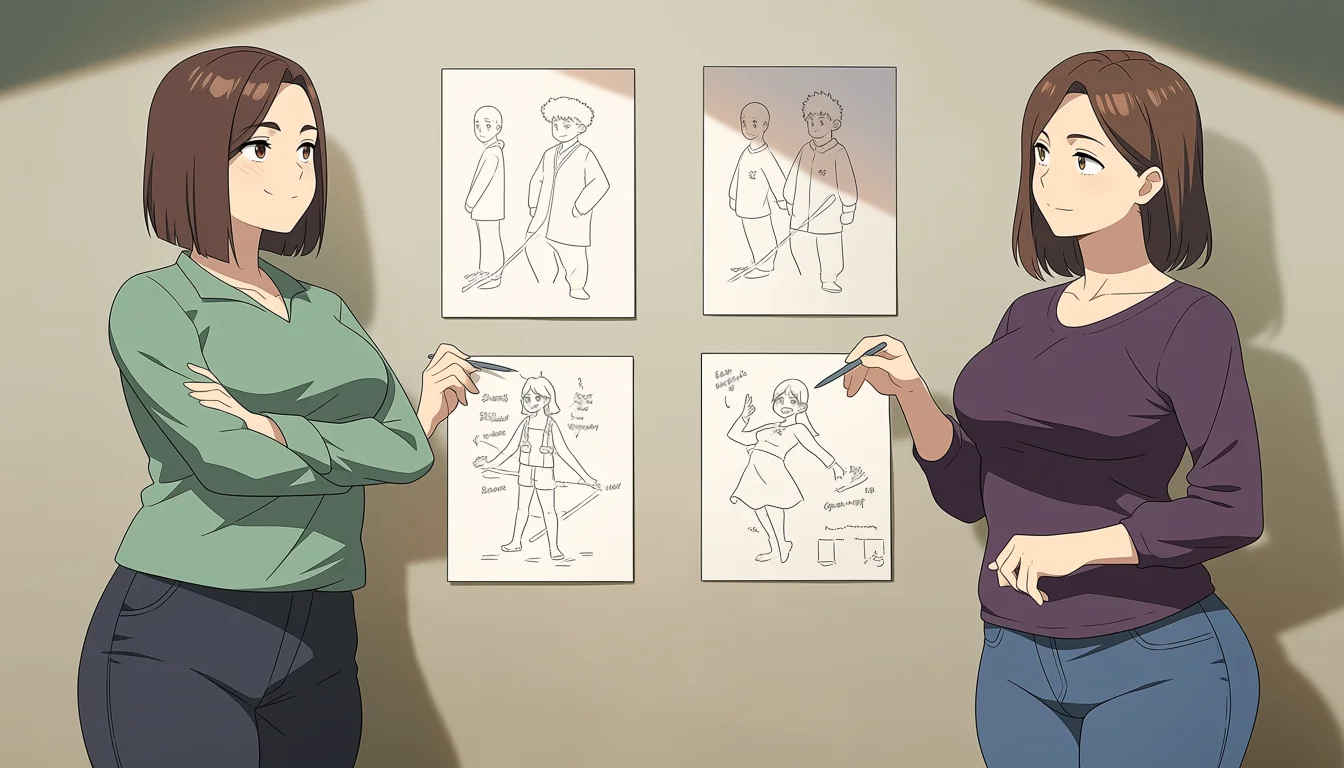 Editorial art for A craft guide to Lesbian Sex Manga