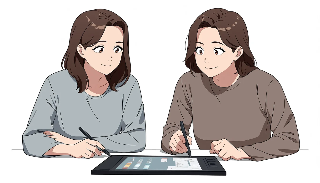 Editorial art for How to read Lesbian Strapon Cartoon as visual craft
