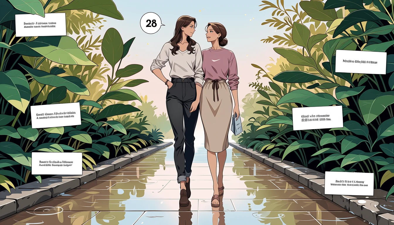 Original text-free editorial illustration for How to read Lesbiancartoonporn as visual craft