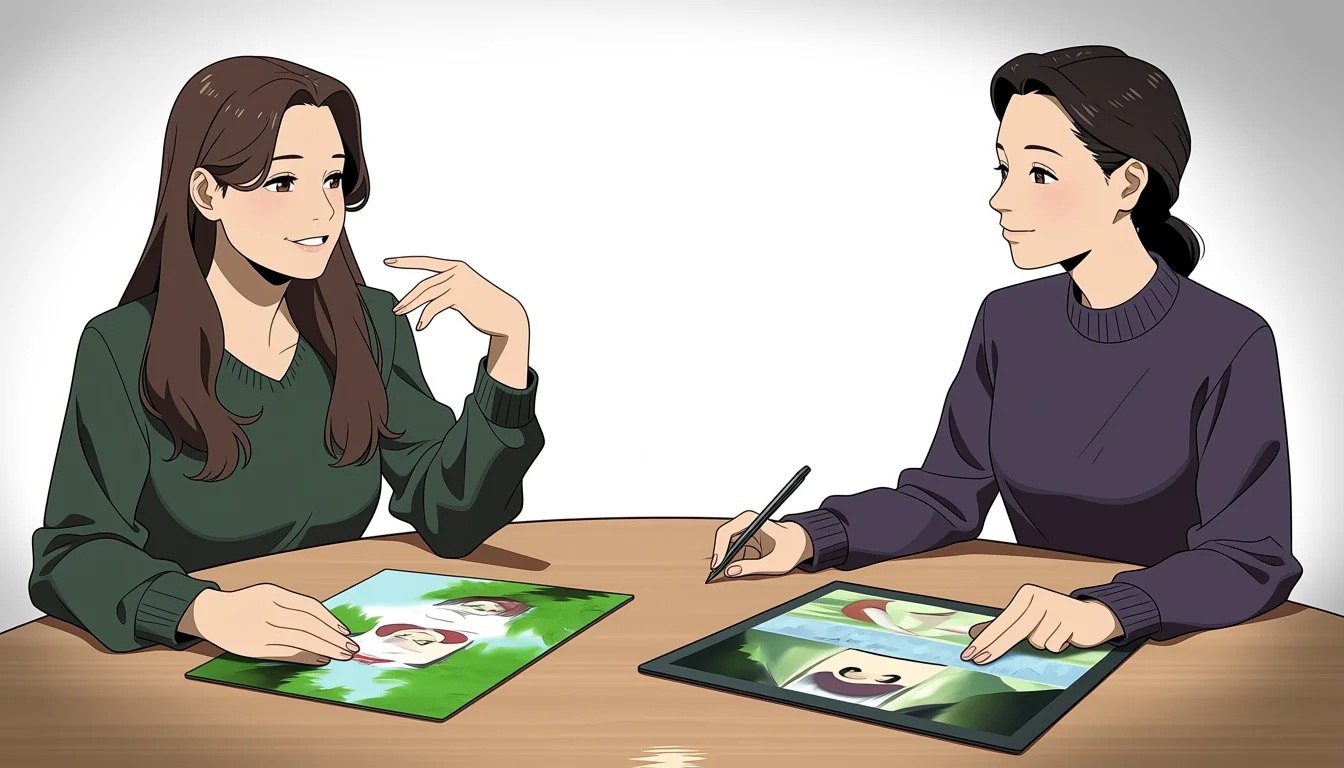 Editorial art for Lesbians Anime Girls: the adult-safety boundary