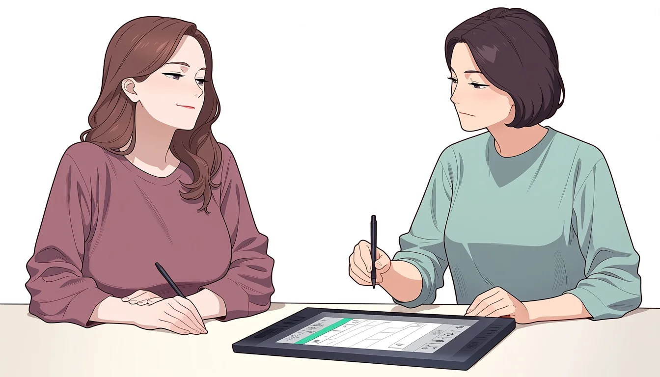 Editorial art for How to read Lesbiansanimegirls as visual craft