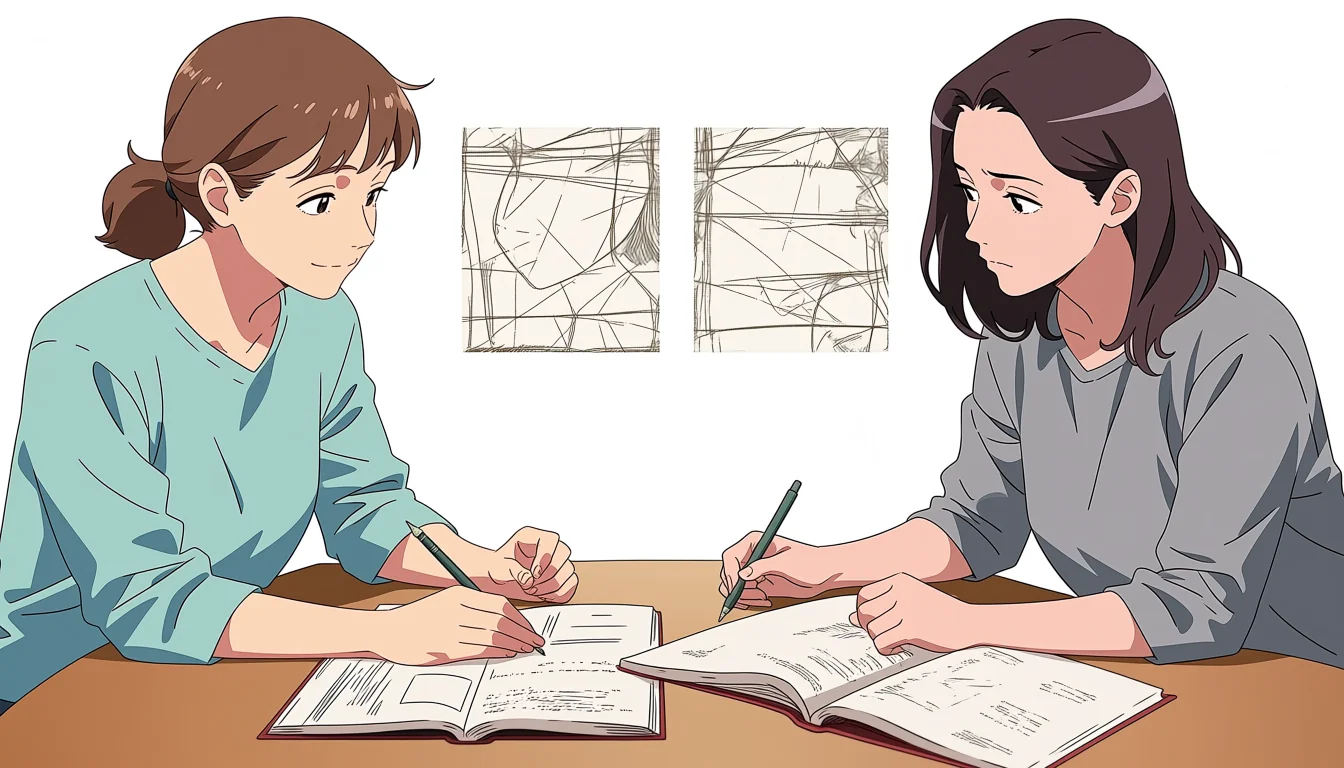 Editorial art for A craft guide to Manga Yuri Hentai