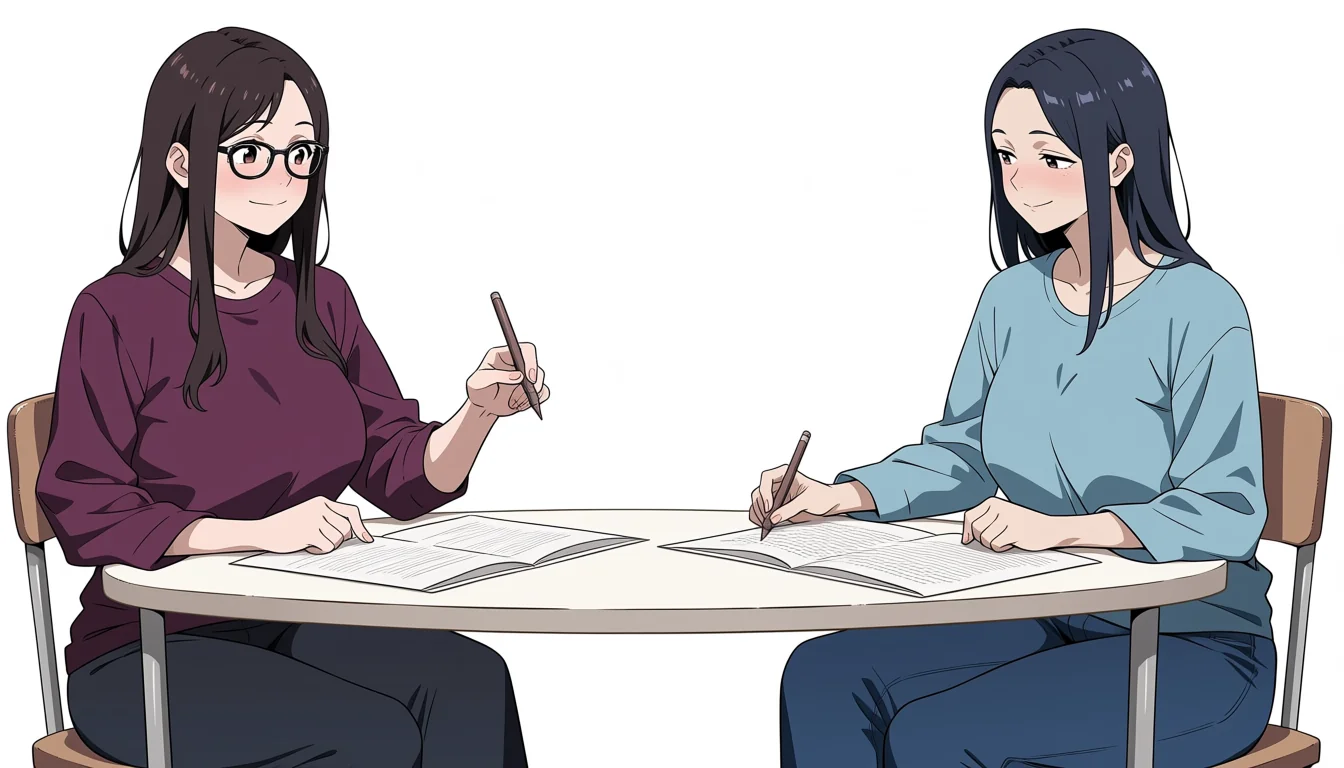 Editorial art for A craft guide to Manga Yuri Porn