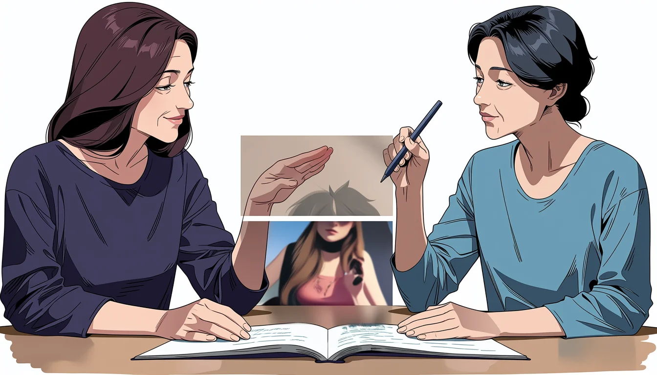 Editorial art for How to read Naked Lesbian Hentai as visual craft