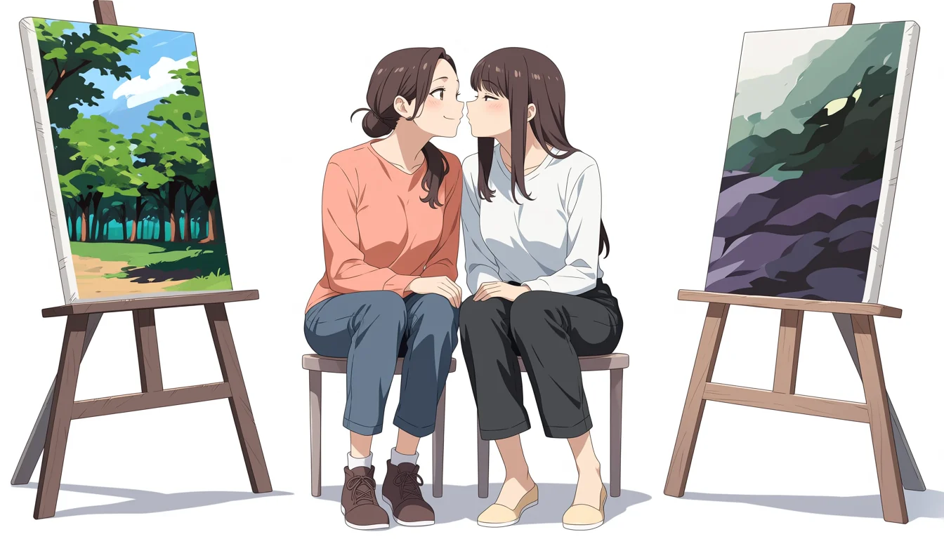 Editorial art for How to read Porn Anime Yuri as visual craft