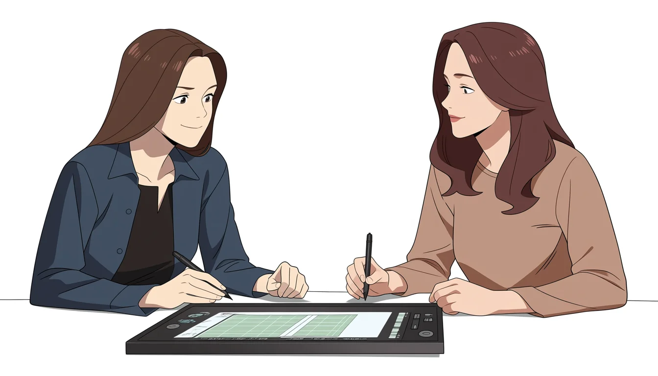 Editorial art for How to read Porn Lesbian Anime as visual craft