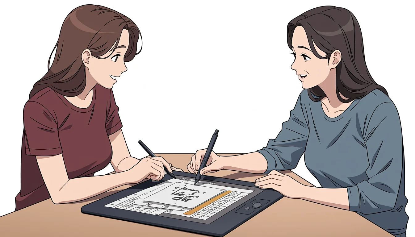 Editorial art for A craft guide to Porn Lesbian Comics