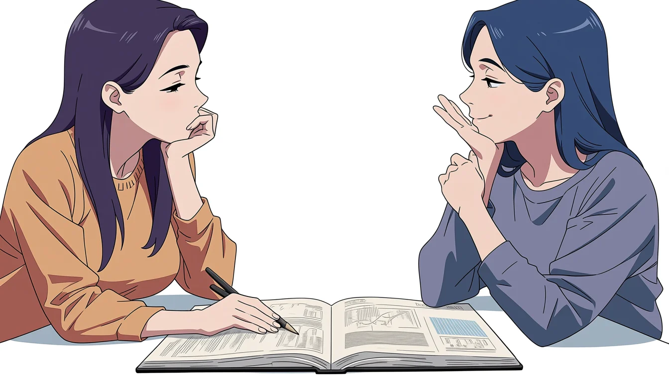 Editorial art for How to read Sex Anime Yuri as visual craft
