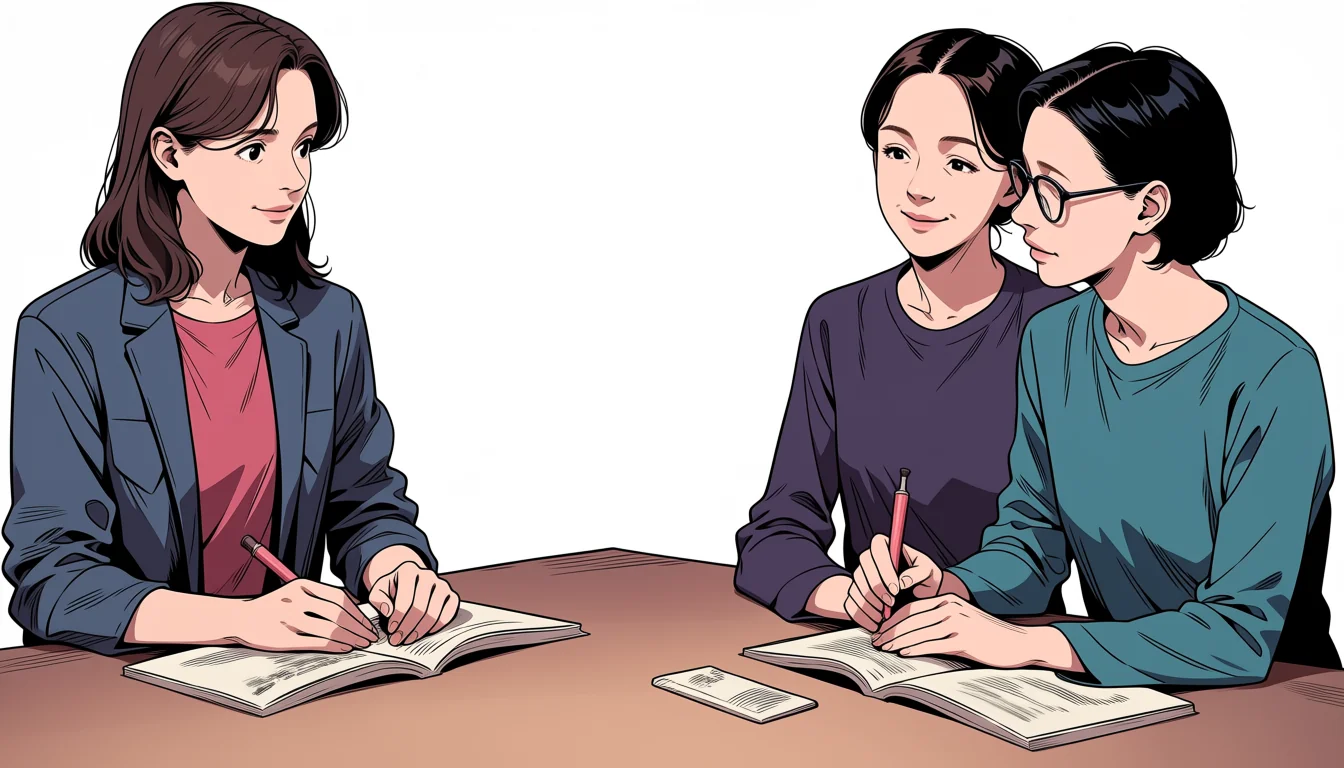 Editorial art for How to read Sex Cartoon Lesbian as visual craft
