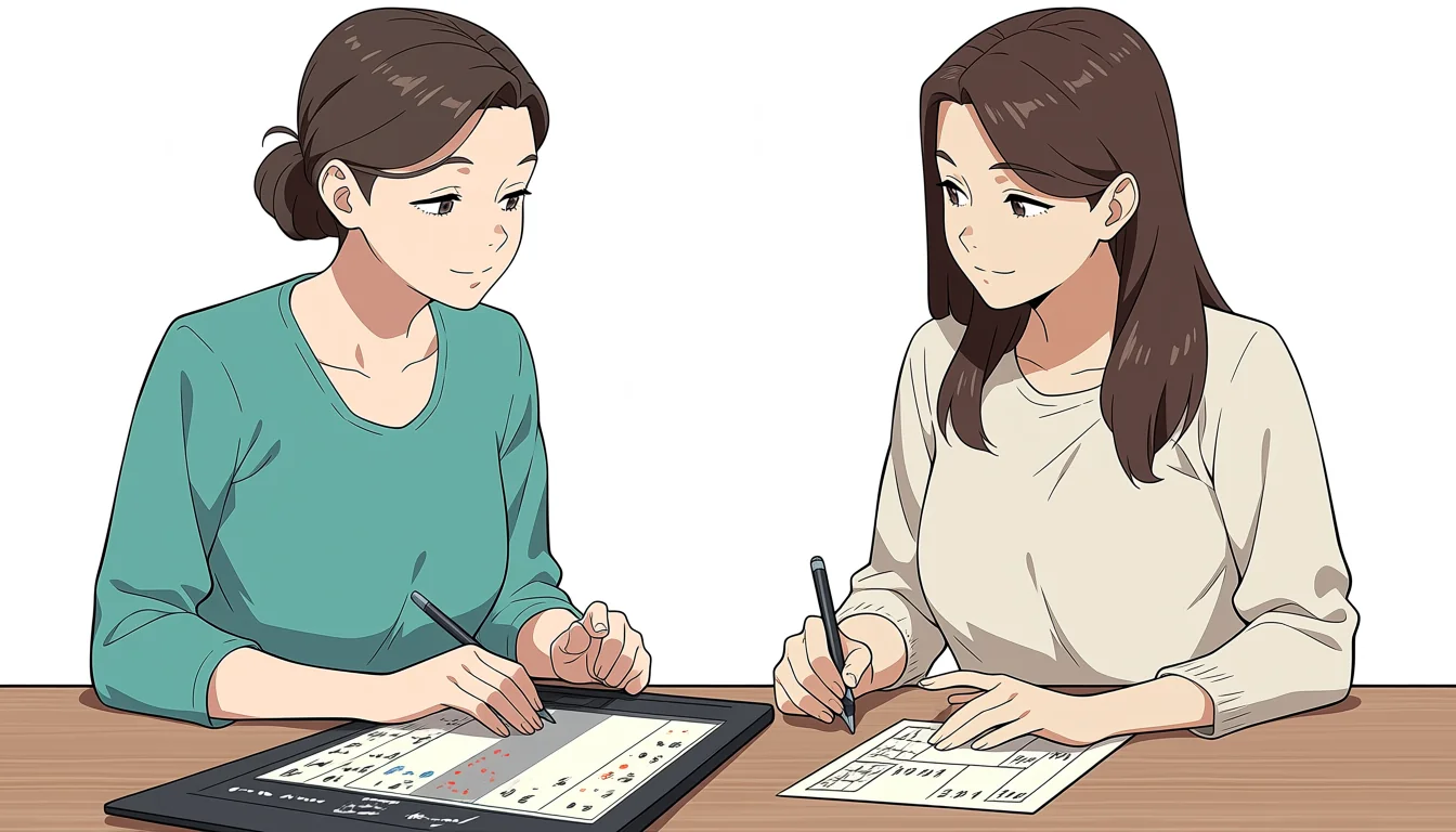 Editorial art for A craft guide to Sex Lesbian Manga